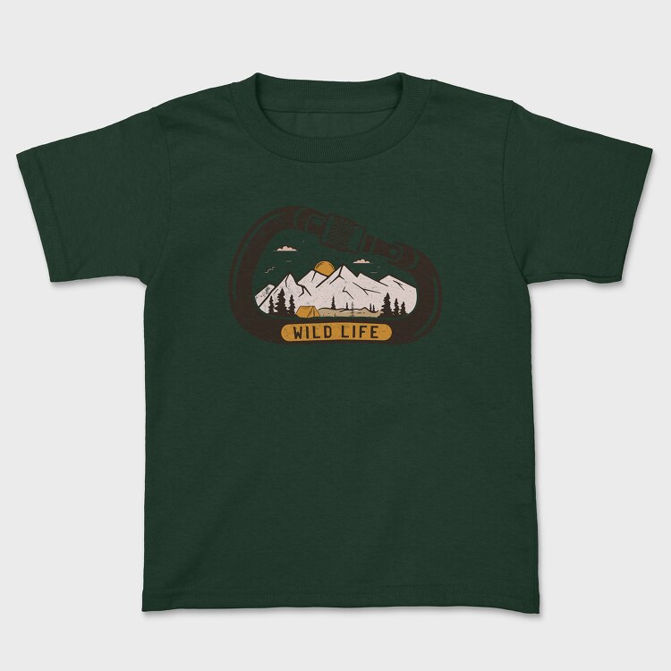 Wild Life Carabiner, Tricou Copii