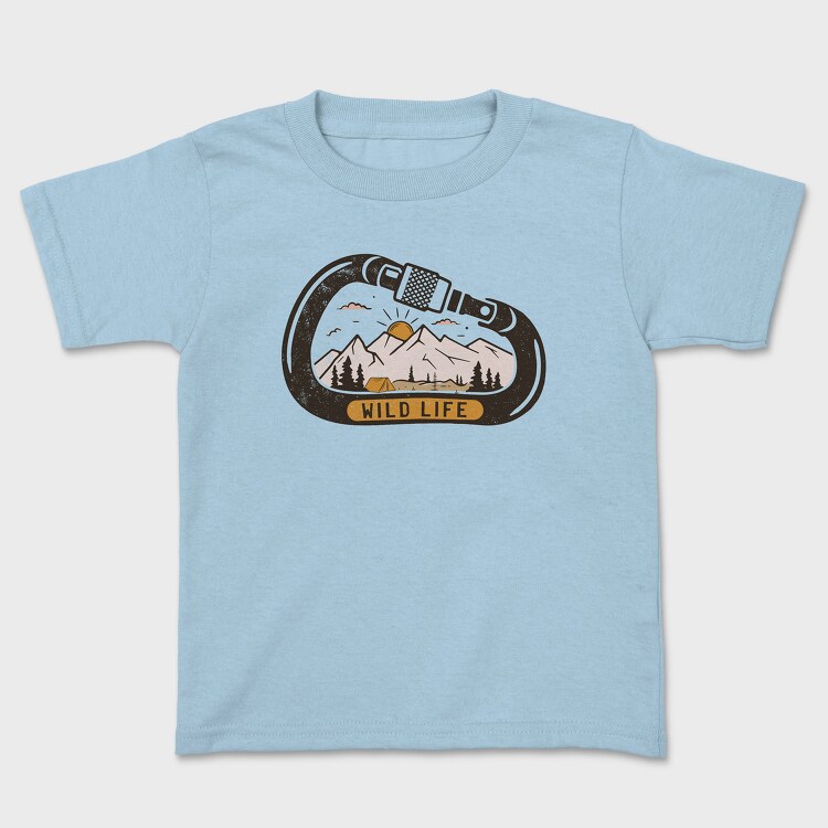 Wild Life Carabiner, Tricou Copii