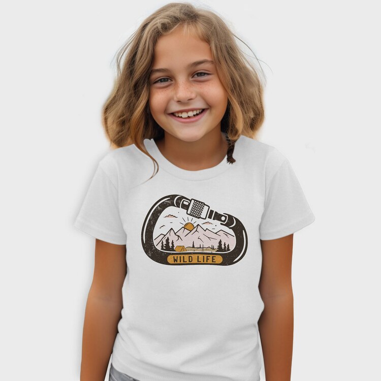 Wild Life Carabiner, Tricou Copii