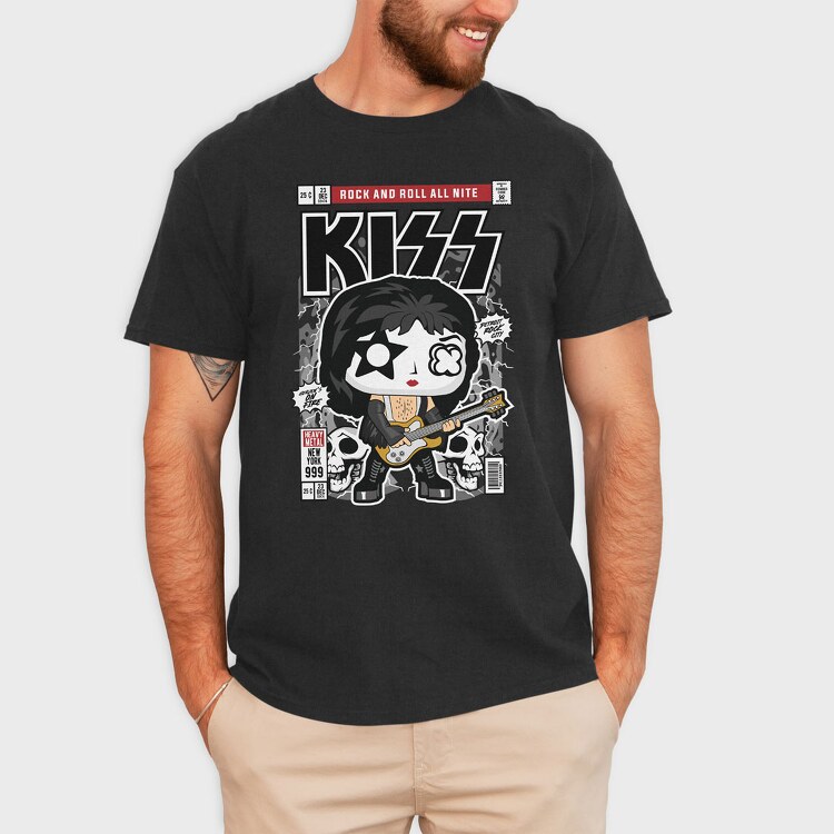 Kiss, Tricou Barbati (Unisex)