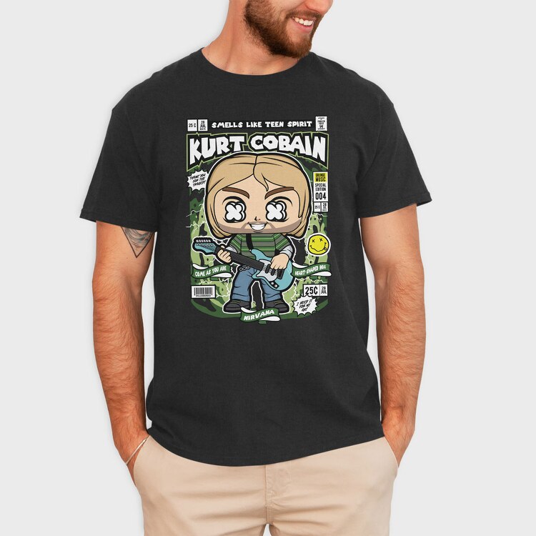 Kurt Cobain, Tricou Barbati (Unisex)