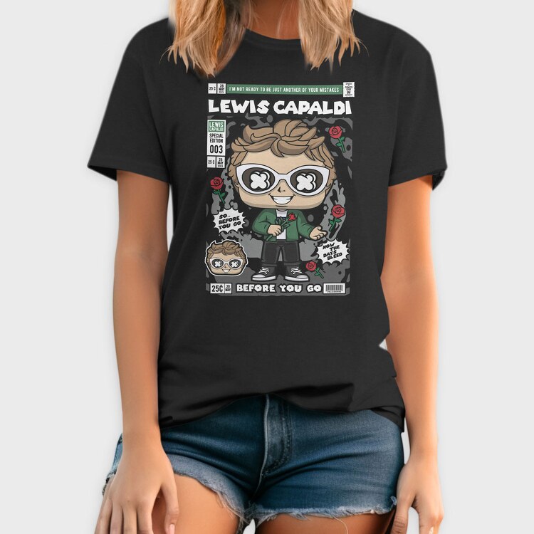 Lewis Capaldi, Tricou Barbati (Unisex)