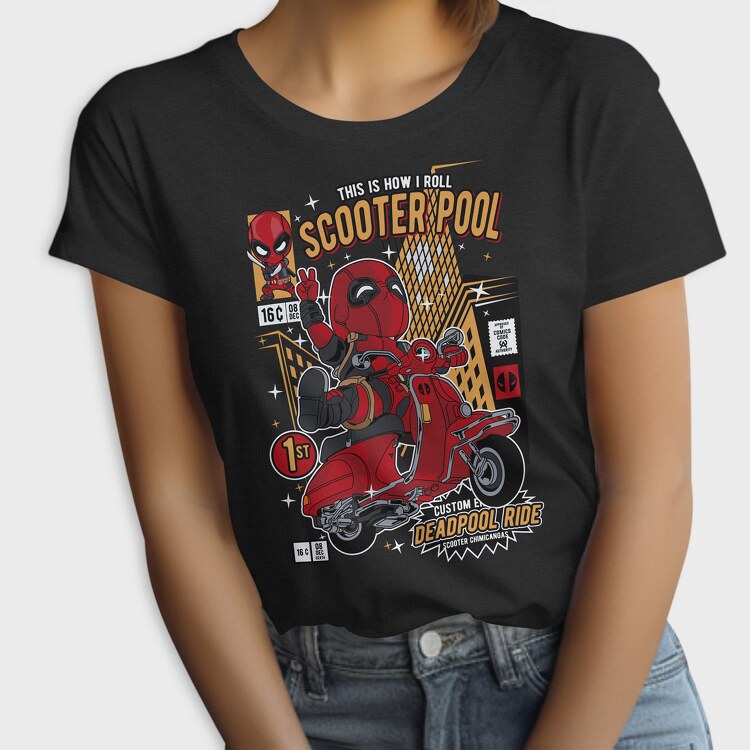 Deadpool Scooter, Tricou Femei