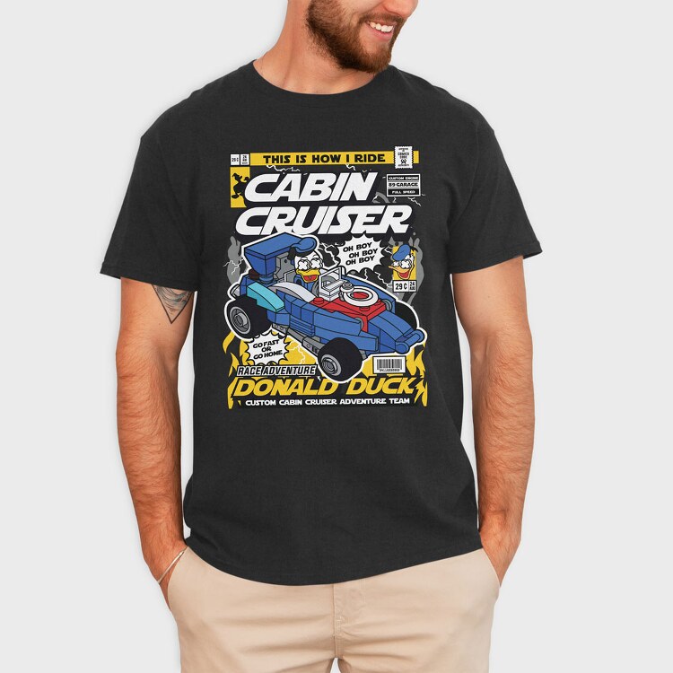 Donald Cabin Cruiser, Tricou Barbati (Unisex)