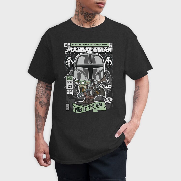 Mandalorian, Tricou Barbati (Unisex)