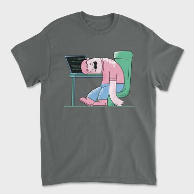 Man Sleeping On Desk, Tricou Barbati (Unisex)