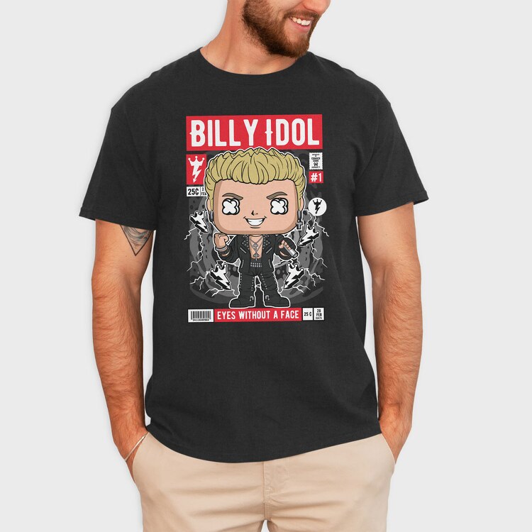 Billy Idol, Tricou Barbati (Unisex)