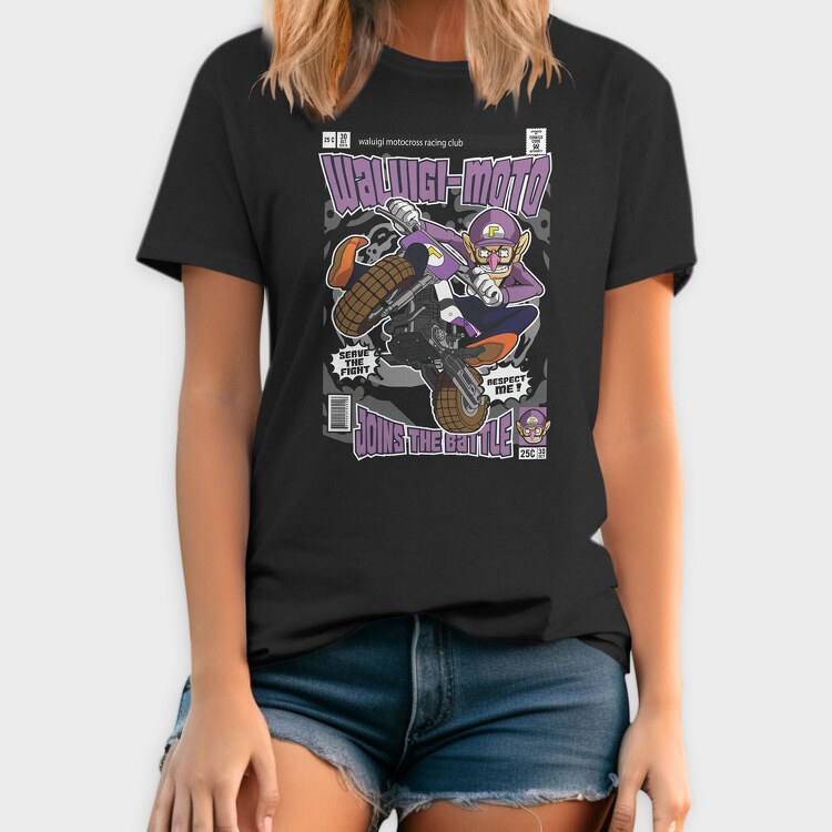 Waluigi Motocross, Tricou Barbati (Unisex)