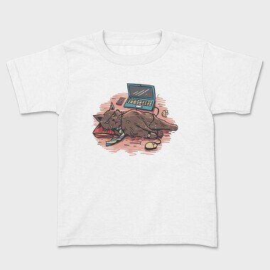 Home Office Cat, Tricou Copii