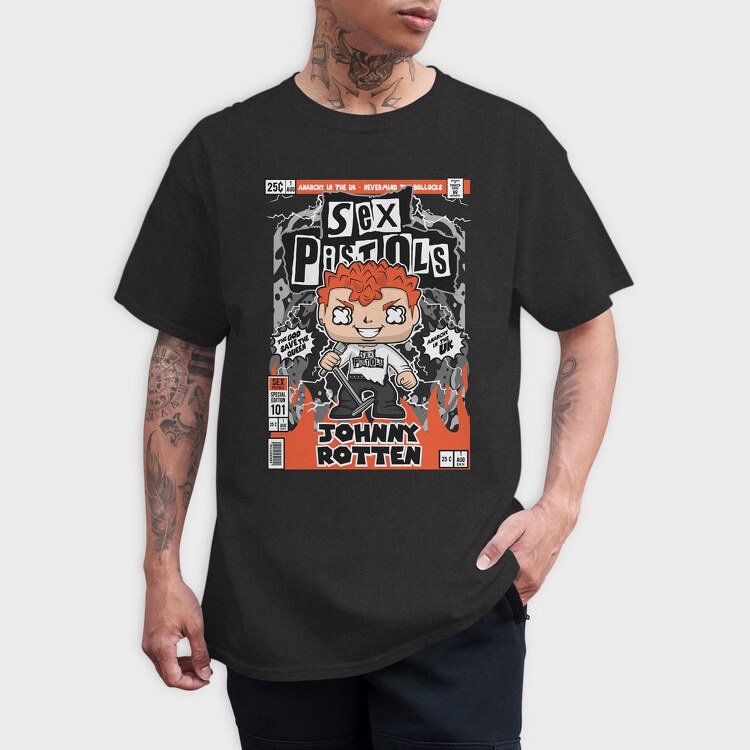 Johnny Rotten Sex Pistols, Tricou Barbati (Unisex)