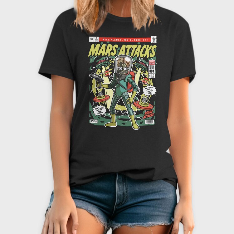 Mars Attacks, Tricou Barbati (Unisex)