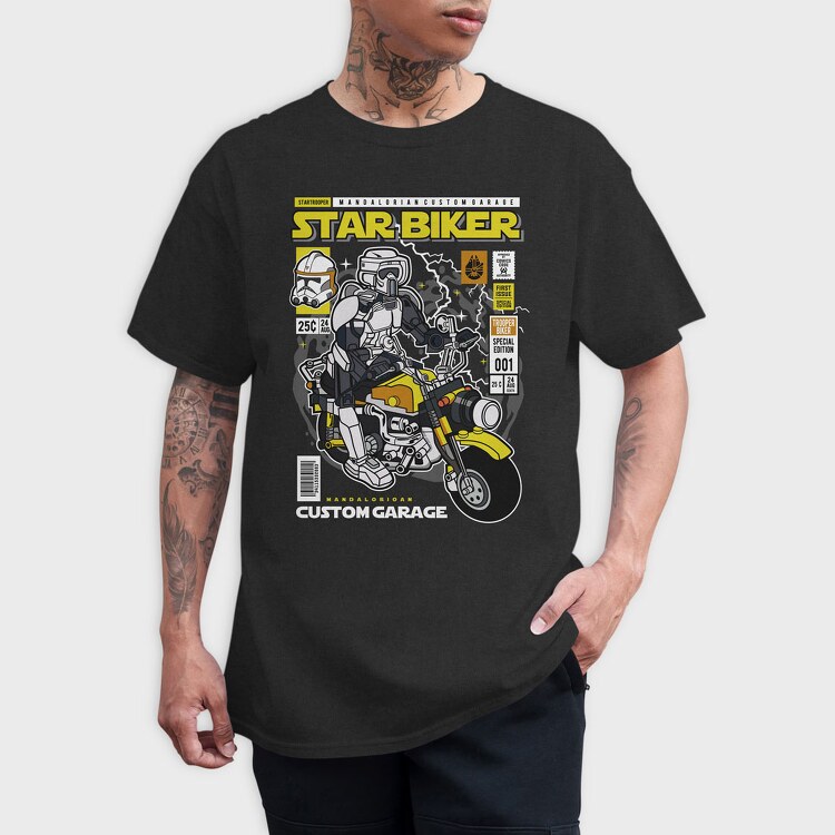 Starbiker, Tricou Barbati (Unisex)