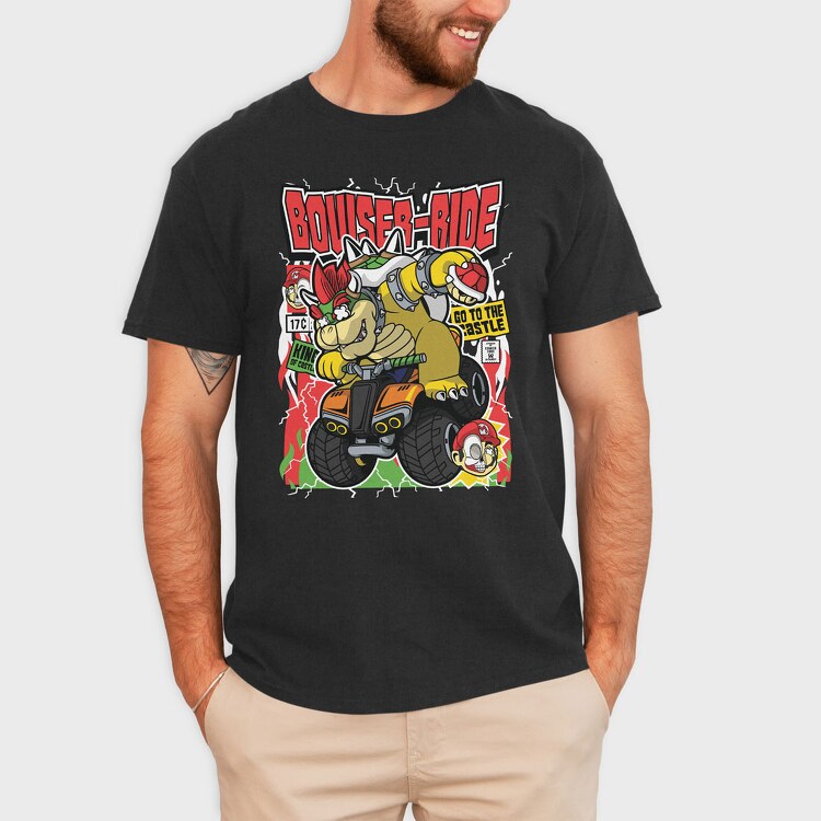 Bowser Ride, Tricou Barbati (Unisex)
