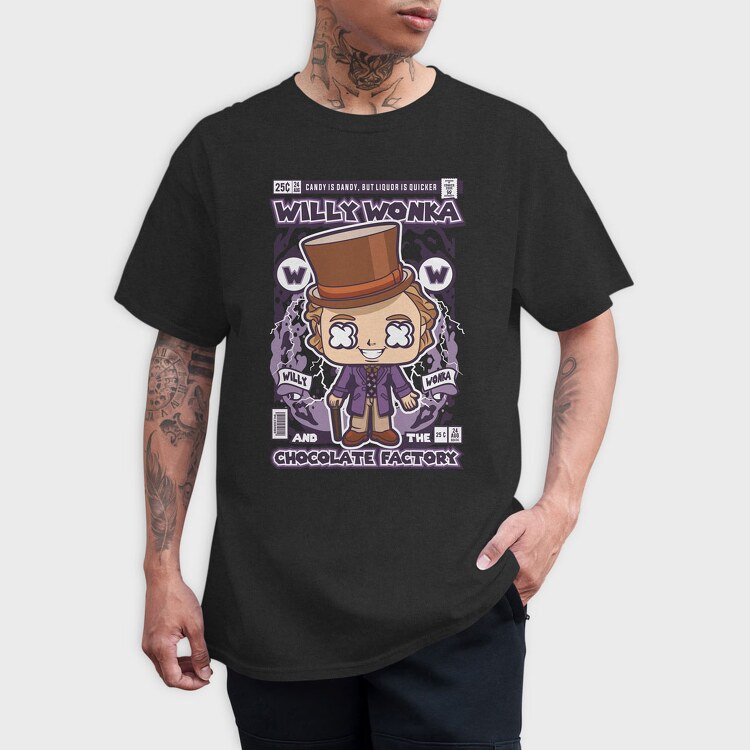 Willy Wonka And The Chocolate Factory, Tricou Barbati (Unisex)