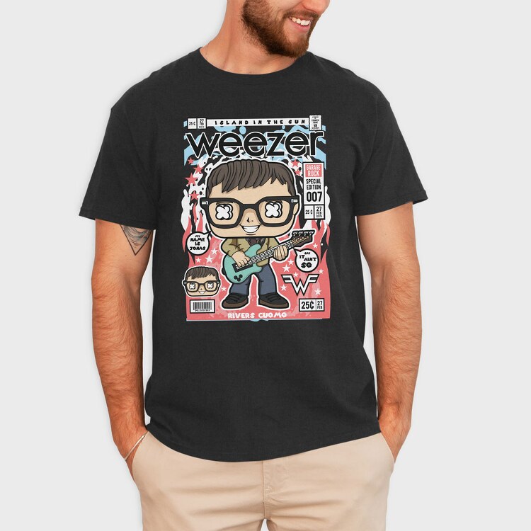 Rivers Cuomo Weezer, Tricou Barbati (Unisex)