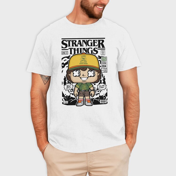 Stranger Things Dustin, Tricou Barbati (Unisex)