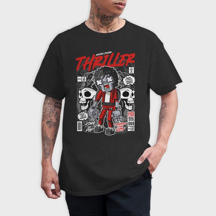 Michael Jakson Zombie, Tricou Barbati (Unisex)