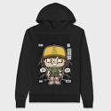 Stranger Things Dustin, Hanorac Oversize Barbati (Unisex)