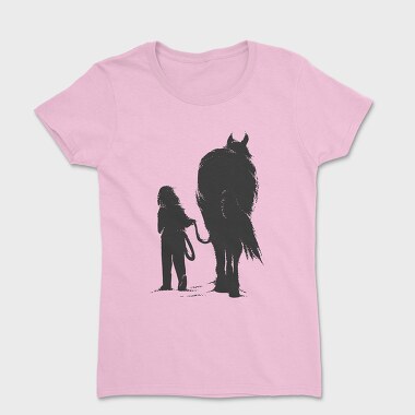 Girl And Horse, Tricou Femei