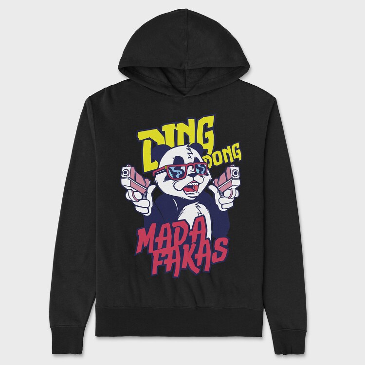 Ding Dong Panda T Shirt, Hanorac Oversize Barbati (Unisex)