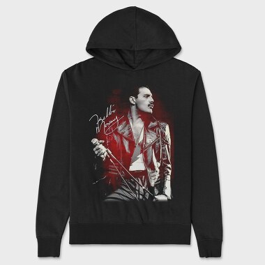 Freddie Mercury 2, Hanorac Oversize Barbati (Unisex)