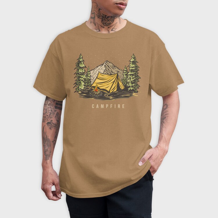 Campfire 3, Tricou Barbati (Unisex)