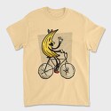 Banana Riding Bike, Tricou Barbati (Unisex)