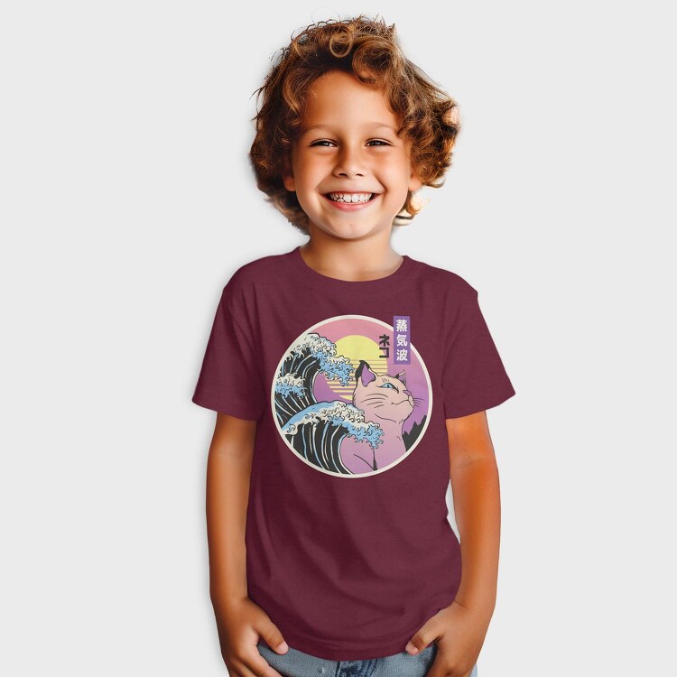 Japanese Wave Cat, Tricou Copii