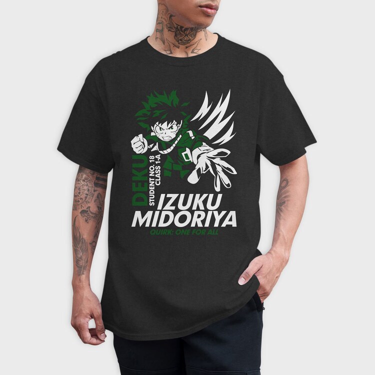 Izuku Midoriya, Tricou Barbati (Unisex)