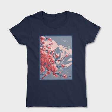 Sakura Mountains Paint, Tricou Femei