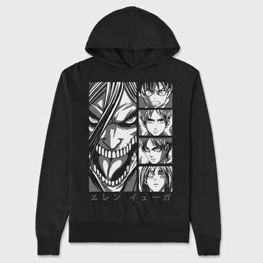 Attack on Titan 18, Hanorac Oversize Barbati (Unisex)