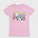 Retro Mountain Sunset, Tricou Femei