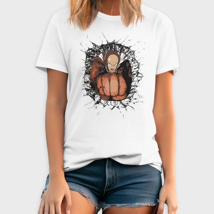 Saitama Kick One Punch Man, Tricou Barbati (Unisex)