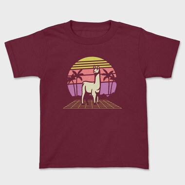 Retro Llama, Tricou Copii