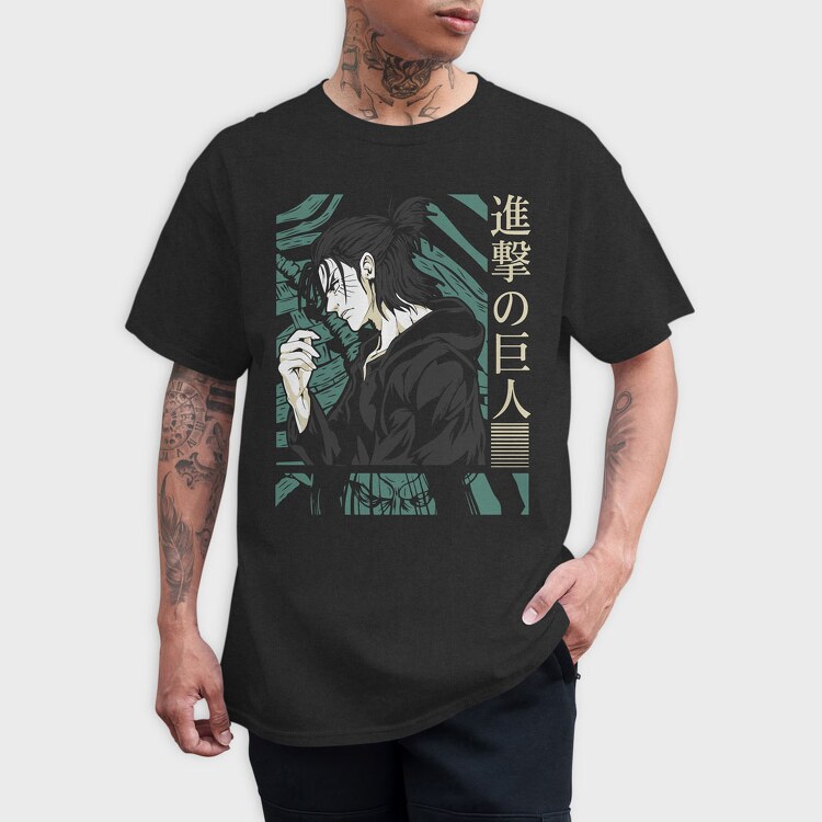 Eren Yeager, Tricou Barbati (Unisex)