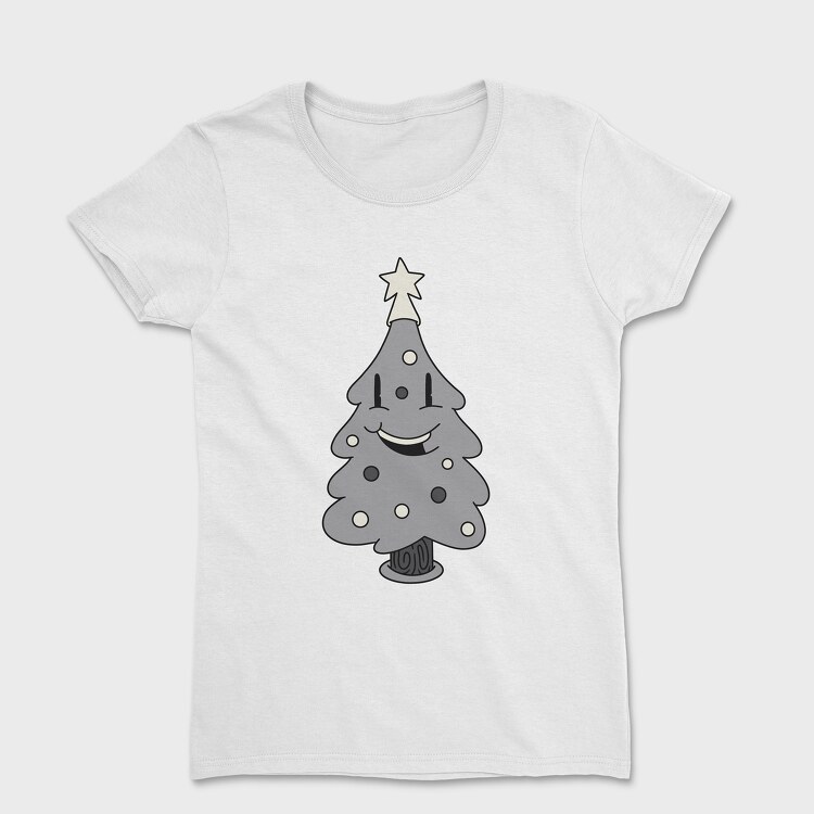 Christmas Tree Retro, Tricou Femei
