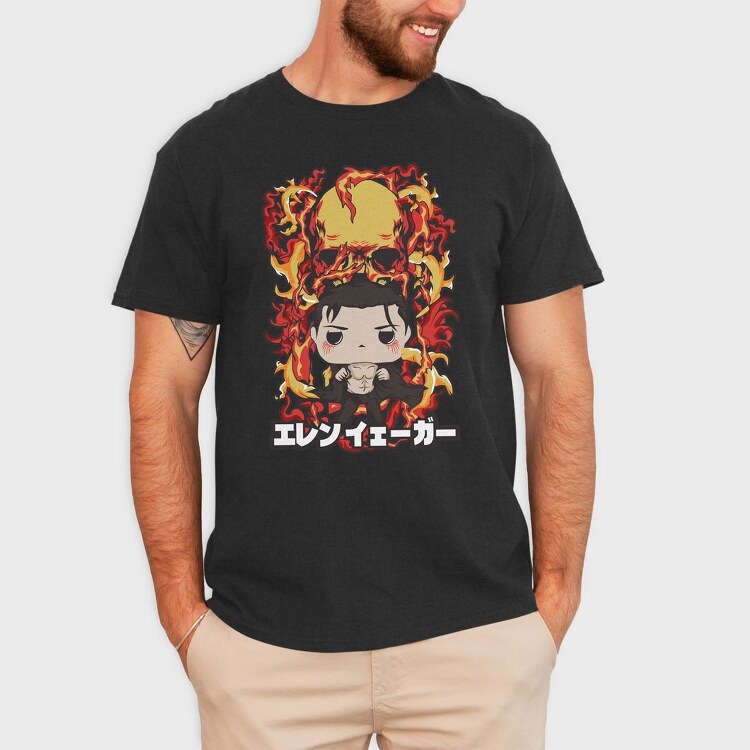 Funko Anime Attack on Titan 2, Tricou Barbati (Unisex)