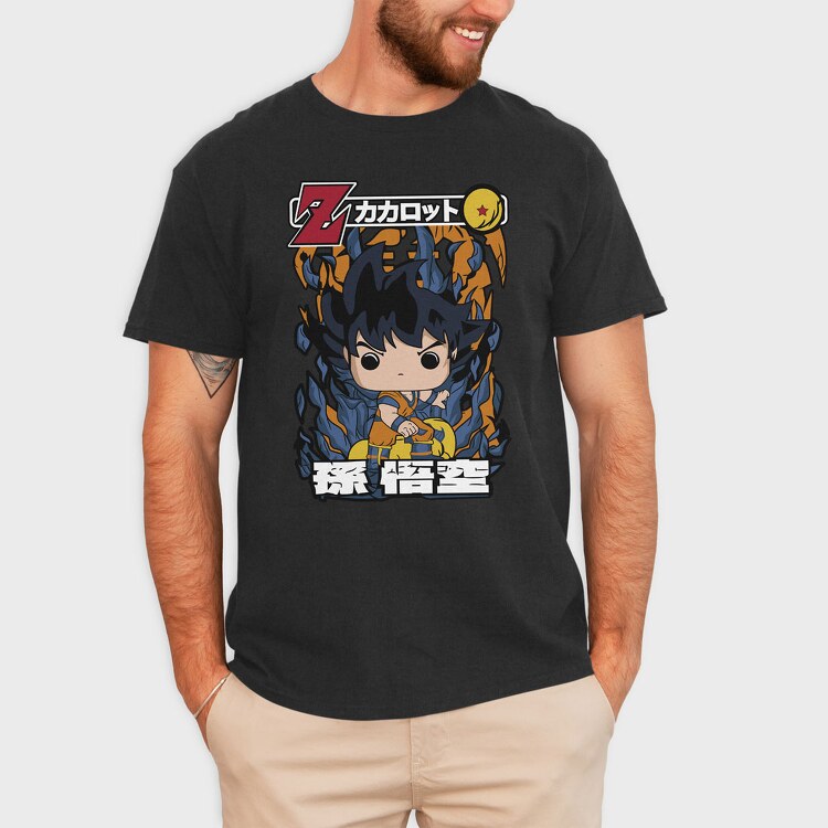 Funko Anime Dragon Ball Son Goku, Tricou Barbati (Unisex)