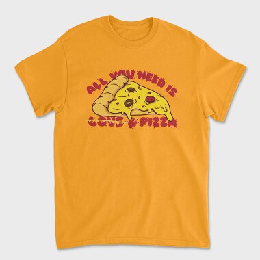 All You Need is Love and Pizza, Tricou Barbati (Unisex)