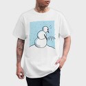 Snowman Peeing, Tricou Barbati (Unisex)