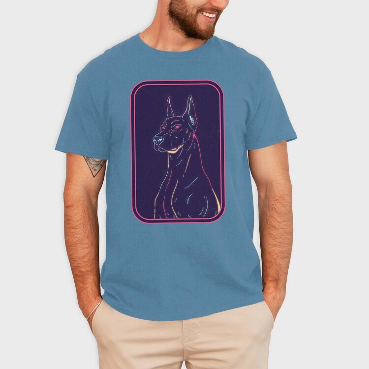 Doberman Dog, Tricou Barbati (Unisex)