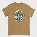 Skulls Palms Triangle, Tricou Barbati (Unisex)