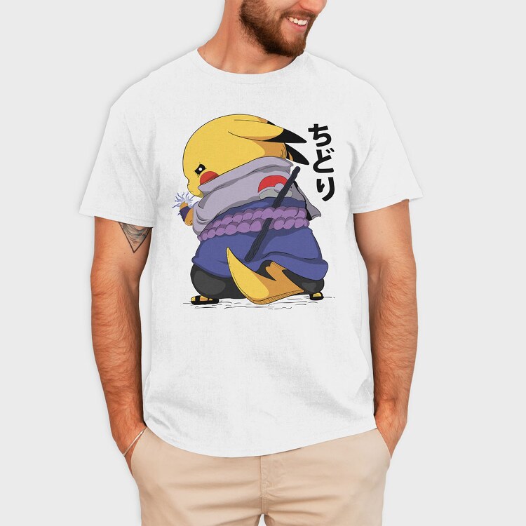 Pikachu Samurai, Tricou Barbati (Unisex)