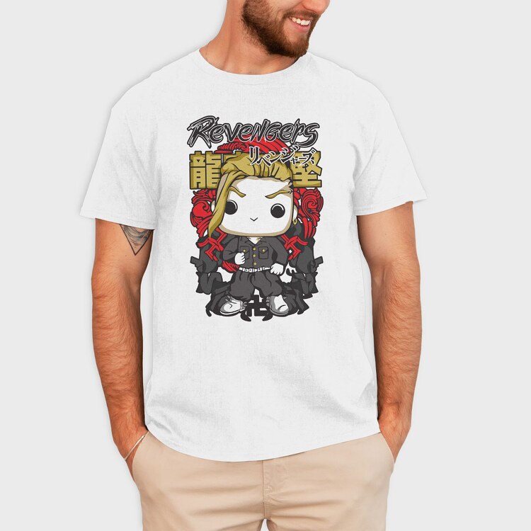 Funko Anime Tokyo Revengers Draken, Tricou Barbati (Unisex)
