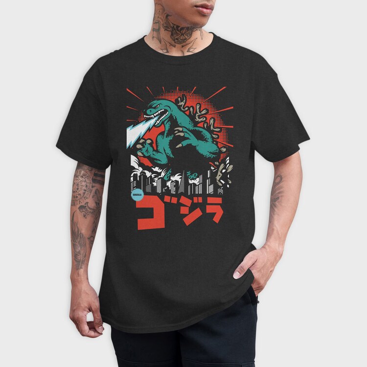 Godzilla, Tricou Barbati (Unisex)