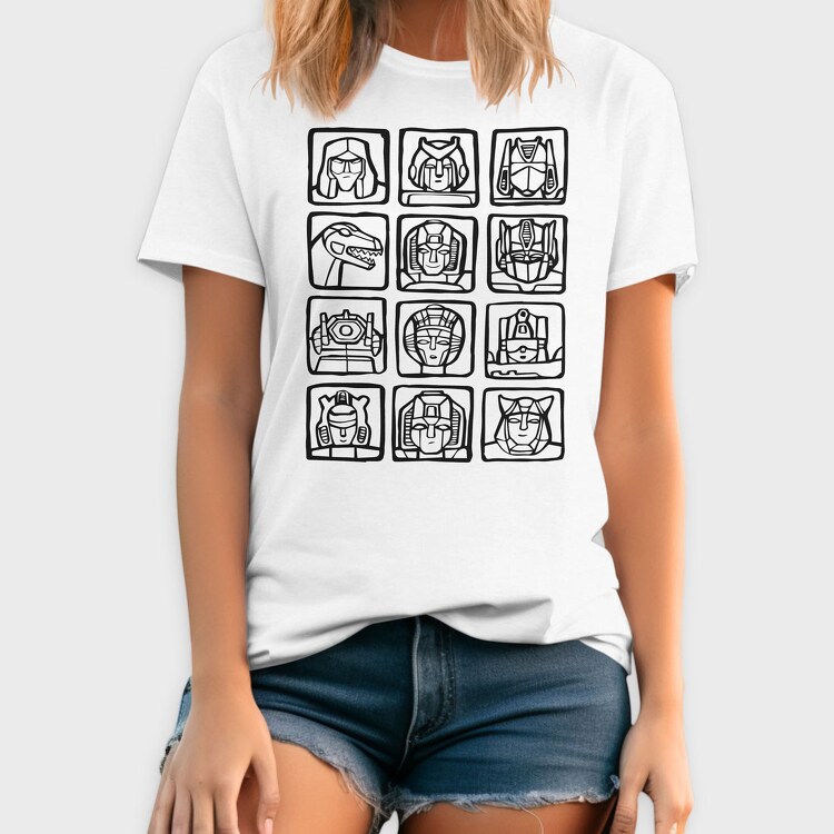 Transformers Characters, Tricou Barbati (Unisex)