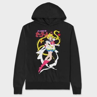 Sailor Moon 2, Hanorac Oversize Barbati (Unisex)