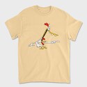 Cartoon Retro Cow and Chicken 4, Tricou Barbati (Unisex)