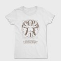 Homer Simpson Mensch Da Vinci Anatomie, Tricou Femei