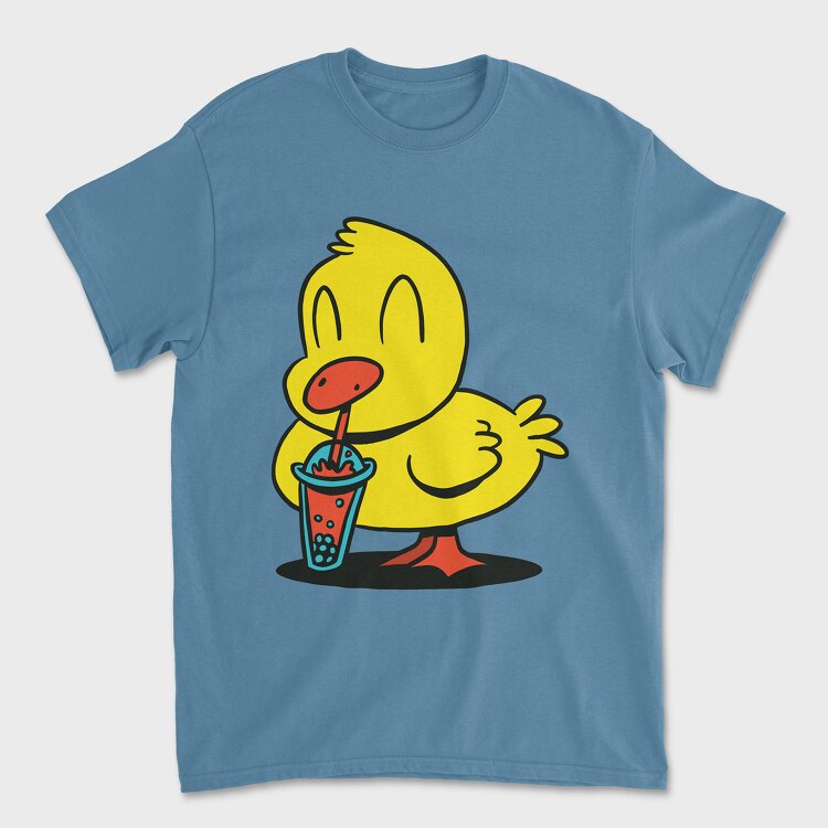 Duck Bubble Tea, Tricou Barbati (Unisex)